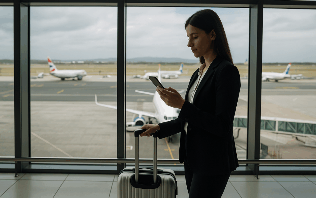 Woman looking at phone